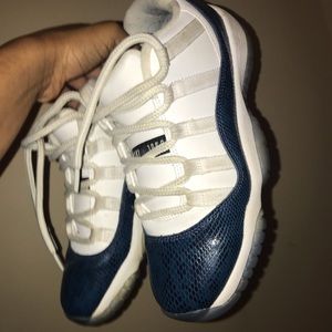 Blue Snake skin Jordan 11s